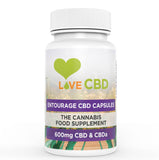 LOVE CBD 600MG CBD ENTOURAGE CAPSULES – 60 X 10MG CBD CAPSULES